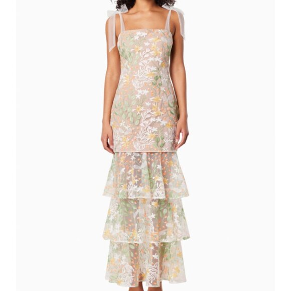 Elliatt EXPERIENCE TIERED MAXI DRESS IN MULTI worn once - Picture 1 of 11